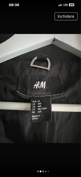 Geaca barbati groasa cu gluga, bleumarin