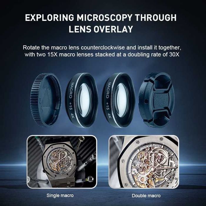 Объектив для телефонов  с высоким разрешением 4K