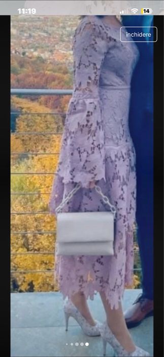 Rochie de ocazie roz pudra