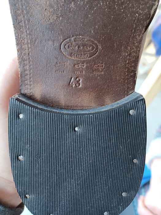 Pantofi de barbati integral din piele naturală italieni mărime 43