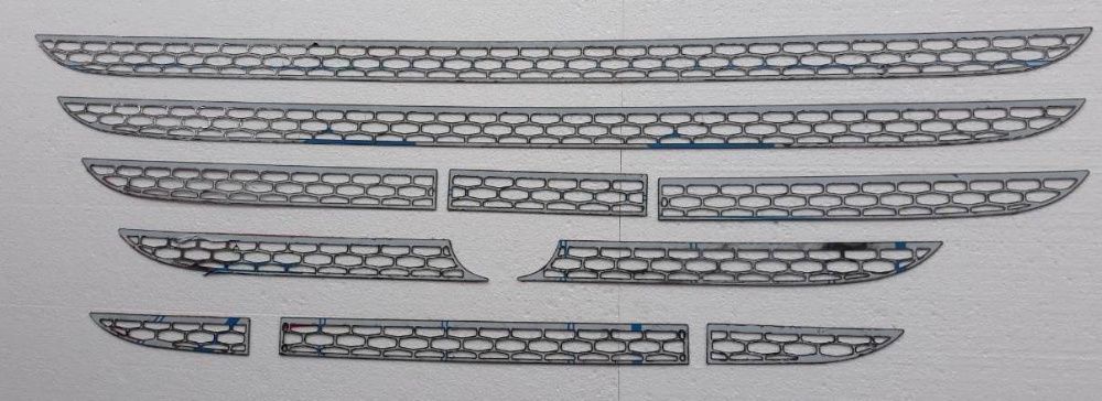 Комплект декорация предна решетка за ДАФ DAF XF106 EURO6