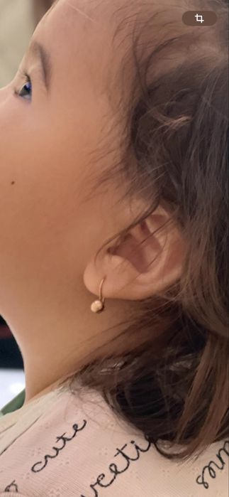 Золотые серьги для девочек