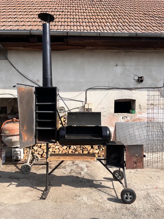 SMOKER Profesional artizanal | BBQ | afumătoarea gratar  | 5  GRATARE