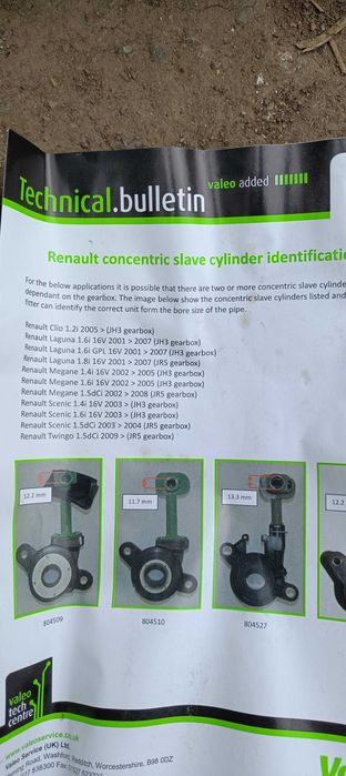 Rulment presiune clio, laguna,Megane, scenic, twingo