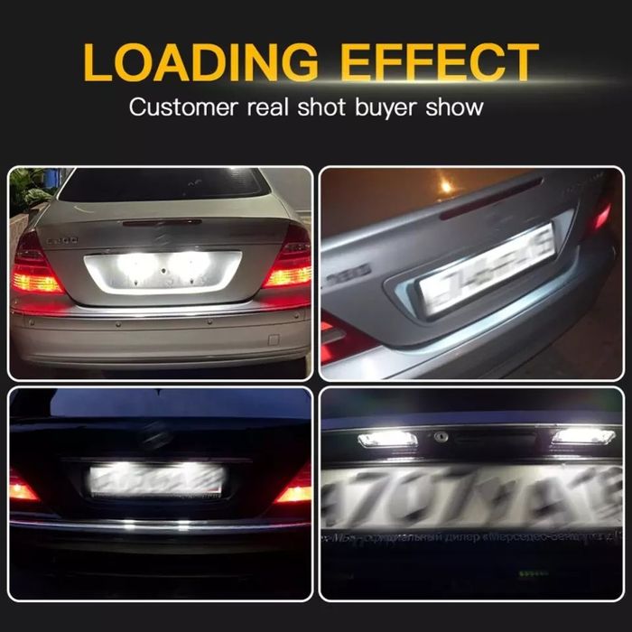 Set Lampi LED numar inmatriculare Mercedes C E Cls Clk Class S203 W211