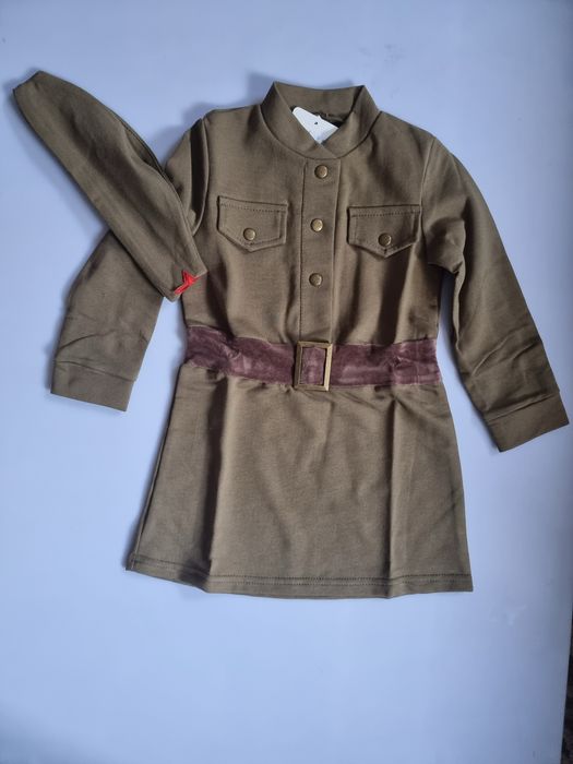 Костюм военный для девочки на 1-3 года