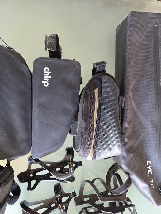 Geantă bicicletă cyclite,suport bidon apă elite ,topeak,cube acid