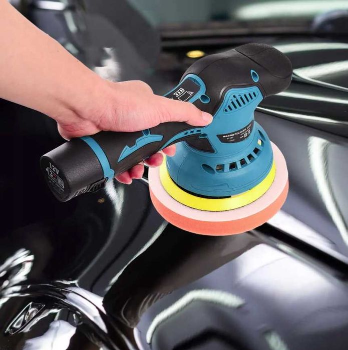 Aparat Polish Auto Fără Fir 2 Acumulatori 12V 2500-5000 RPM 8 Viteze