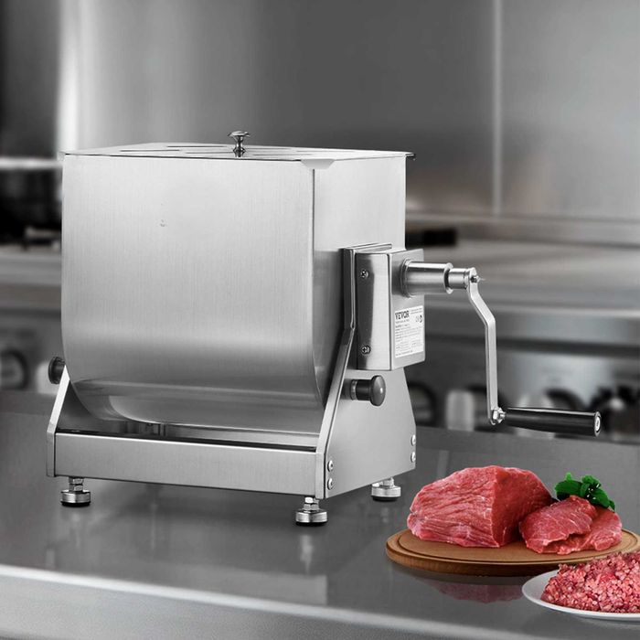 malaxor mixer manual de carne tocata pasta de mici 20 litri inox nou sigilat