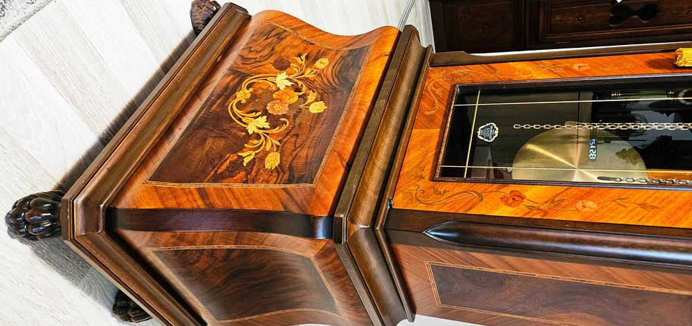 Ceas de podea cu pendul si 3 greutati Hermle