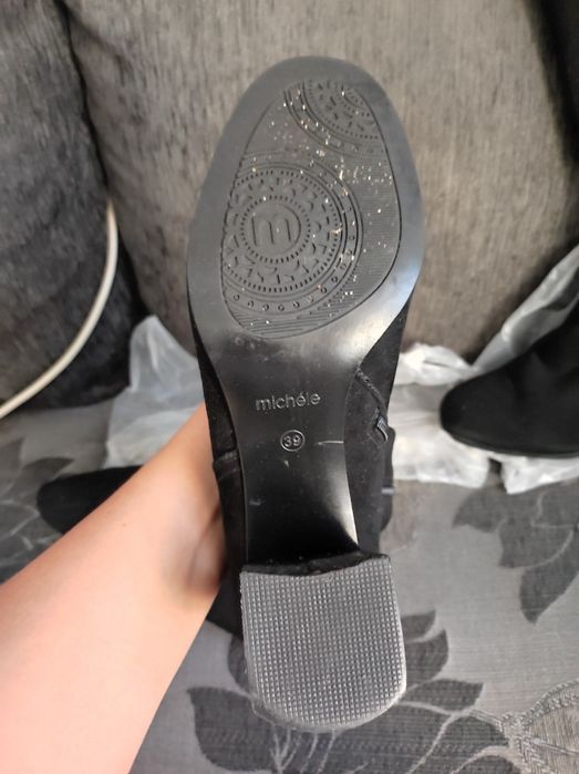 Сапоги замшевые новые