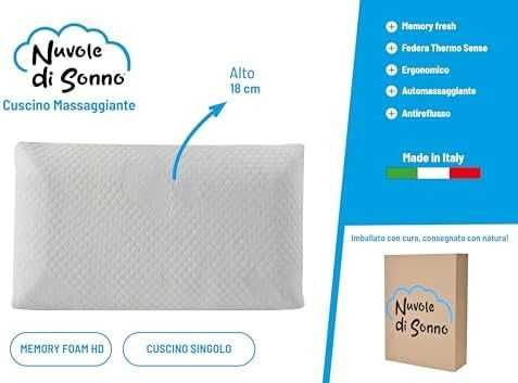 Ергономична Memory Foam възглавница против рефлукс 18 см