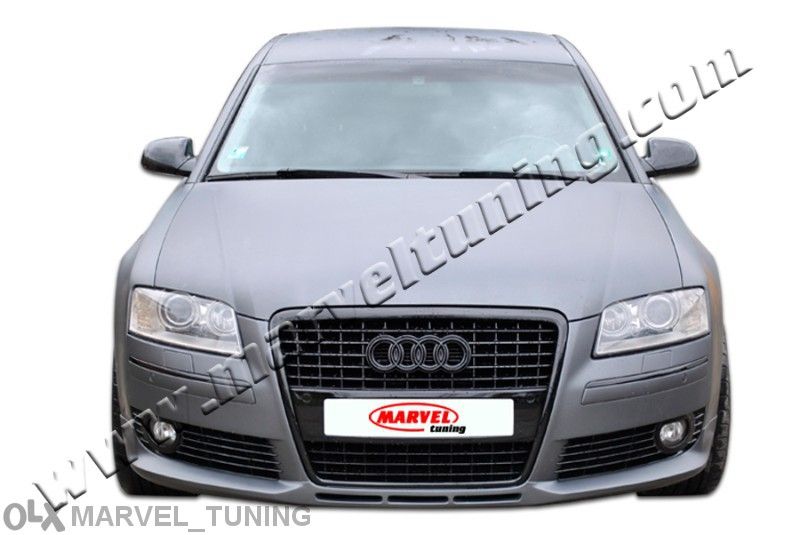 Спойлер (тунинг добавка) тип Audi S8 за предна броня за Audi A8 фейсли