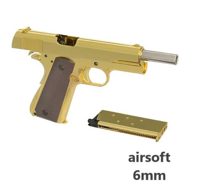 Pistol  C O L T 1911 airsoft GBB Golden Eagle Blowback cu geanta