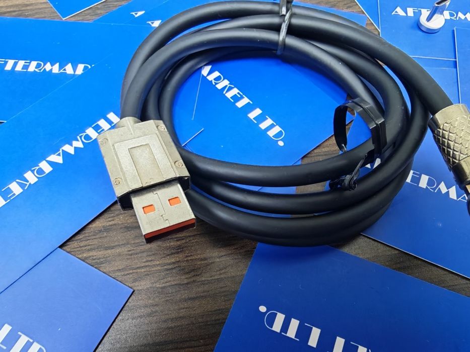 120W 6A Magnetic Fast Charge USB-C Lightning Micro Cable Black