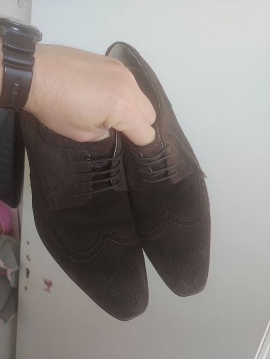 Pantofi bărbați piele întoarsă