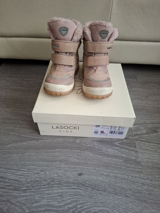 Детски боти за момиче от естествена кожа Lasocki kids,  номер 26