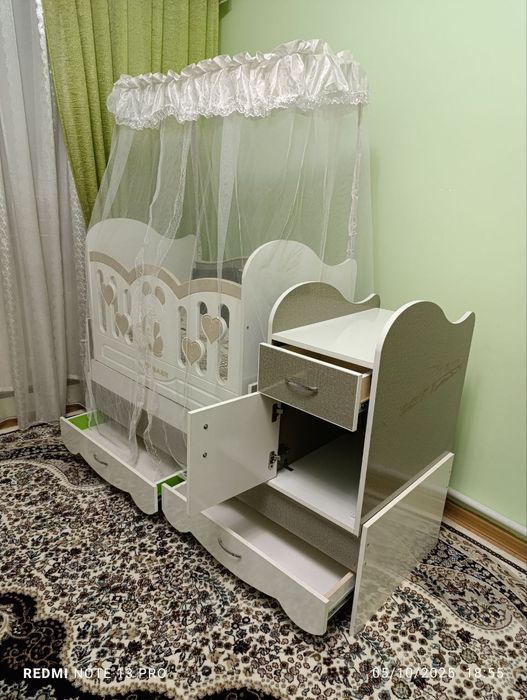 Янги болалар кровать ва алвонч.