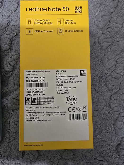 Продаю Note 50 Realme