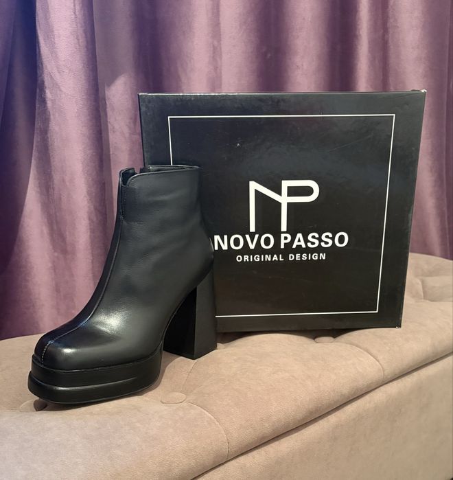 Кожаные ботильоны Novo Passo, 37 размер.