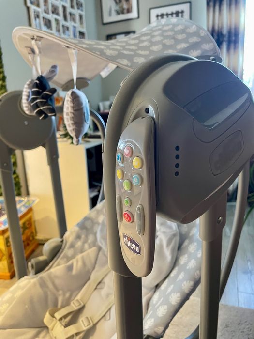 Vând Leagăn-Balansoar Chicco Polly Swing UP, Leaf (Gri)