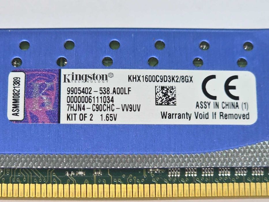 Kit memorie RAM Kingston HyperX Genesis 8GB (2x4GB), DDR3, 1600MHz CL9