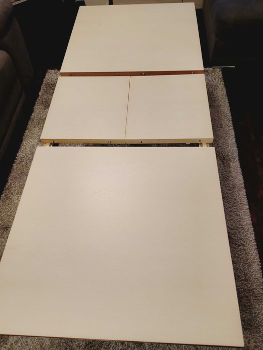 Разтегателна холна маса - дърво, масив, цвят бреза