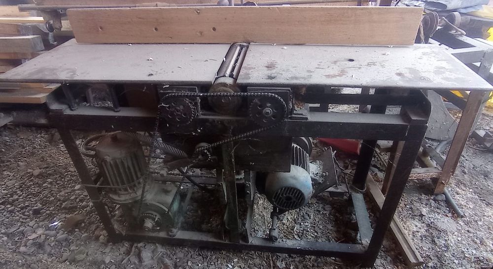 Freză, Mașină Combinată,Abric+Grosime,Circular,Abric 2 cuțite