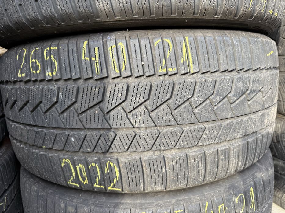 265/40/21” 4 buc Continental-Bridgestone dot 2022.anv M+S Iarnă.Impeca