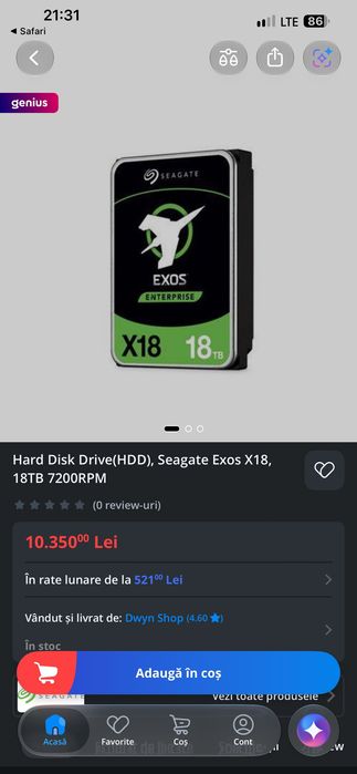 Hard Seagate 18tb Exos x18
