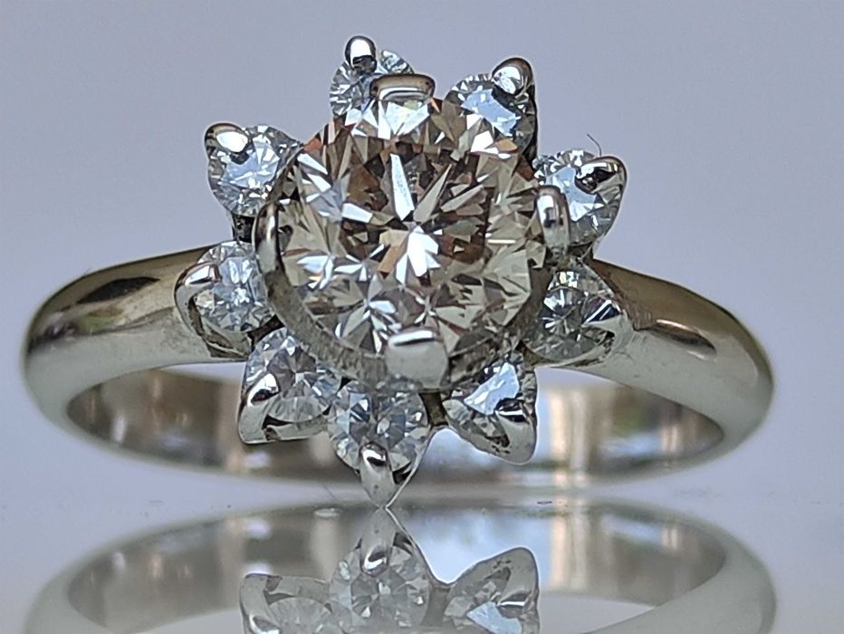 Inel 14k diamante naturale 1.40ct