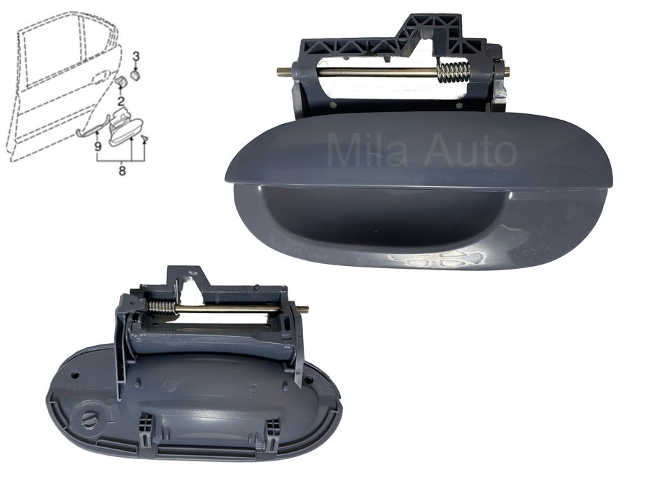 Ручка двери наружная БМВ Е39 Е38 передняя