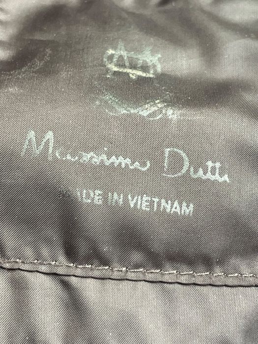 Geacă puffer lungă Massimo Dutti, maro închis, M/S