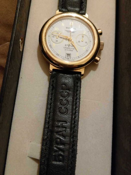 Польот / Полет / Poljot БУРАН 'МИГ 29' часовник 3133 chronograph воене