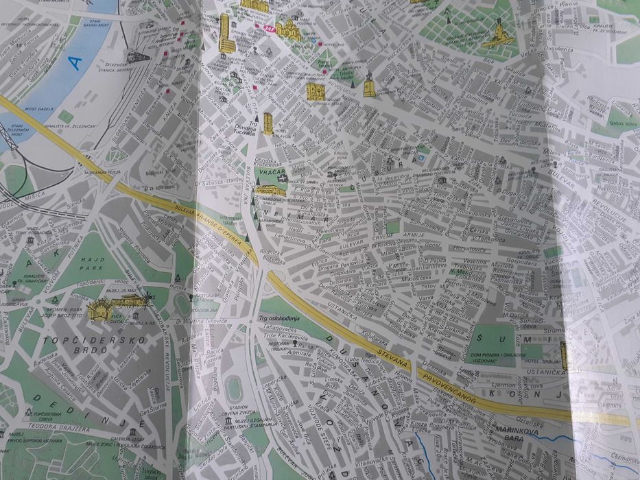 Лот от 4 карти на Югославия / Сърбия и Белград