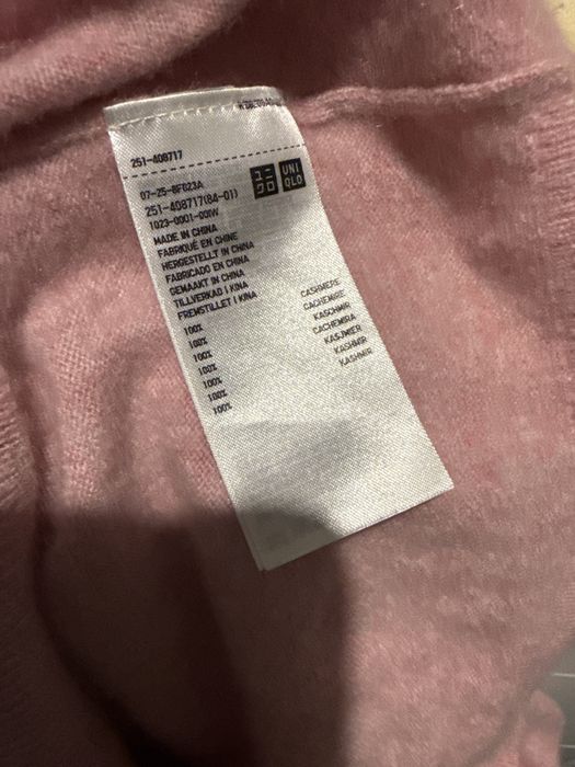Розов Пуловер Uniqlo 100% кашмир