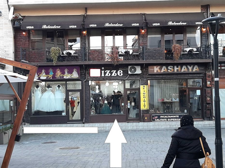 De inchiriat in Targoviste. Spatiu Comercial Centrul Vechi, sub Restaurant Belvedere Pozitie Superba Avantaj maxim .