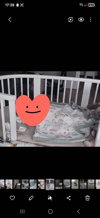 Patut alb oval Stokke si masa de infasat stokke ovala