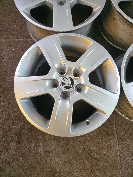 4 Jante Aliaj 5x112 16'' OEM VW Golf Passat Caddy Touran Sharan Tiguan / Skoda Octavia Superb Yeti Karoq