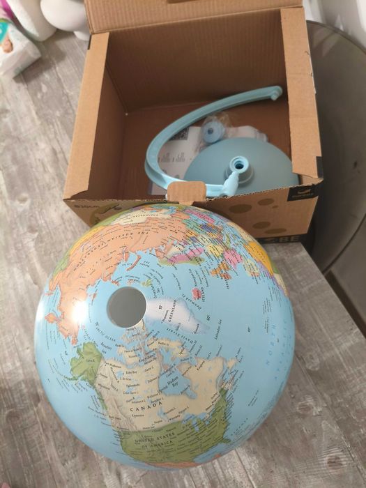 Glob pământesc TOPGLOBE 30 cm hartă politică in engleză, suport inclus