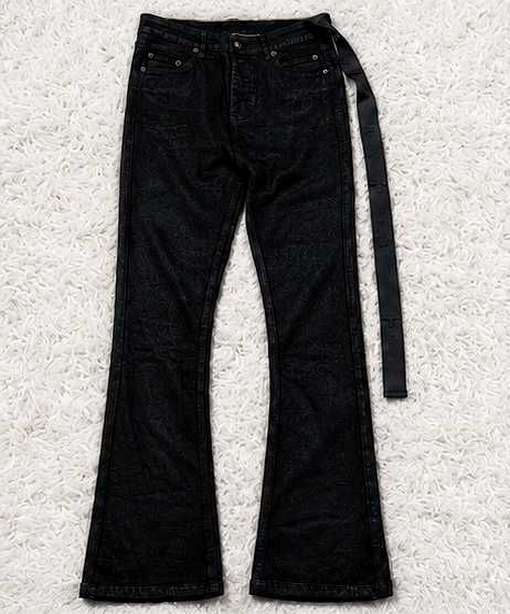 Rick Owens Waxed Jeans Negri – M
