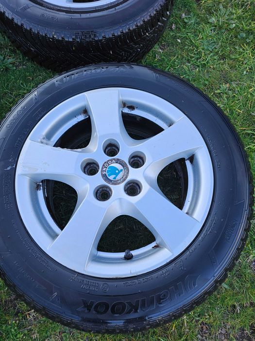 Лети джанти 14 цола за шкода фабия всесезонни гуми 185 60 14