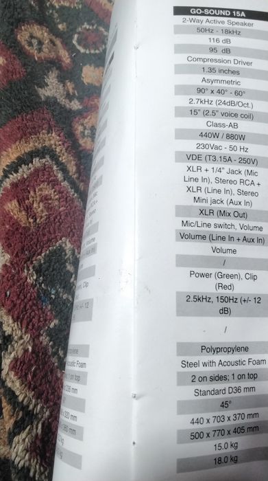 Boxa activa  profesionala sound creation 800 w   1059 lei( neg)