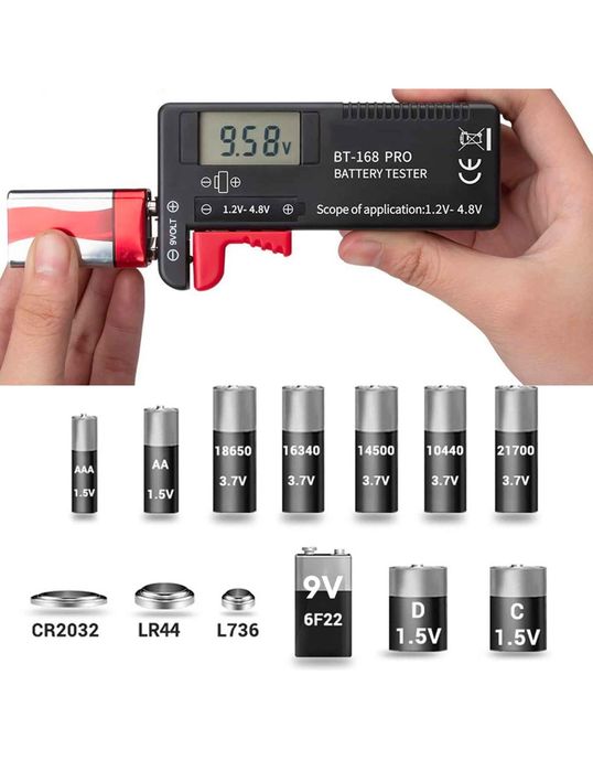 BT-168 PRO Универсален тестер за батерии -18650, АА, ААА и други