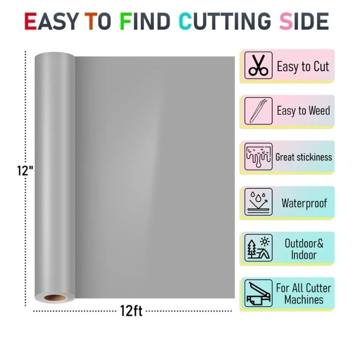 Autocolant(4role) permanent de vinil cricut