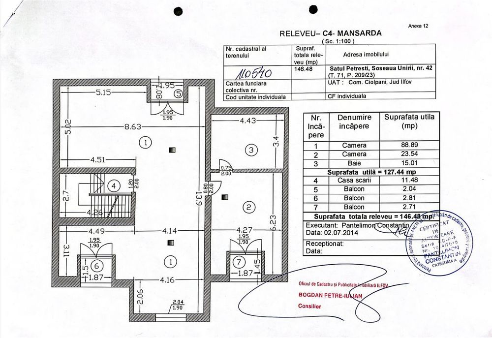 Casa individuala - Petresti Corbeanca - 9 camere - 533mp - 280mp teren
