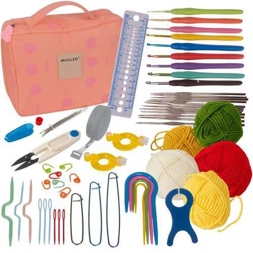 Комплект за плетене на една кука 58 и 113 части / Куки за плетене