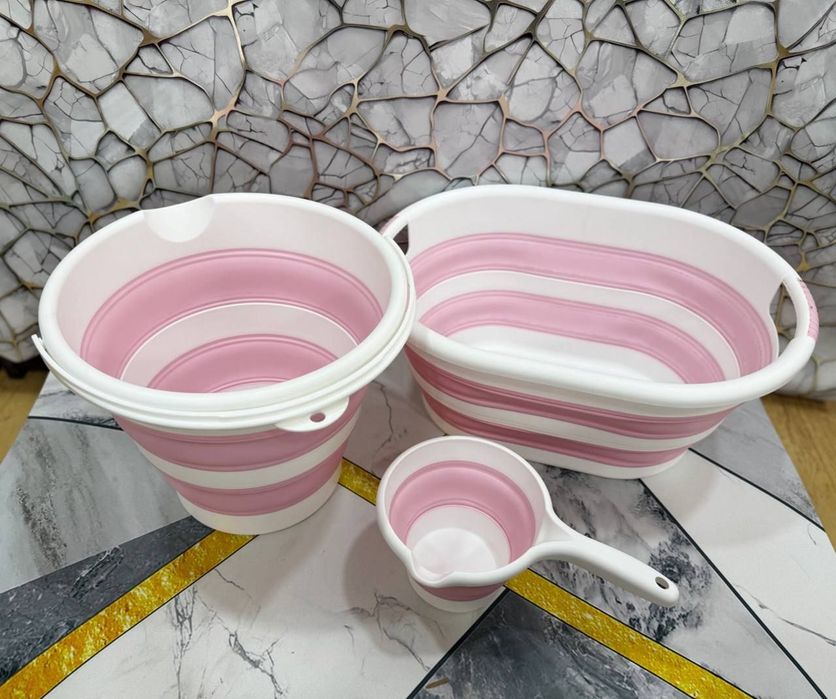 Набор ванночка . Складывается 
Складывается

Nabor Yigma 3 talik 
Sifa