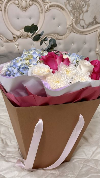 БУКЕТ с коробкой