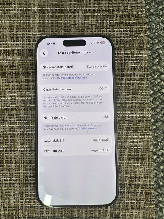iphone 16 pro 256gb black negociabil